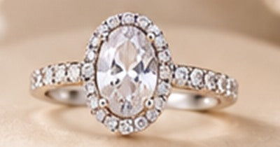 Bague Lumière sur fond satiné