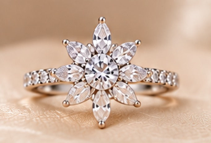 Bague Étoile Royale, motif en forme d'étoile