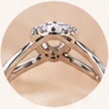Bague Infini, anneaux croisés pavés