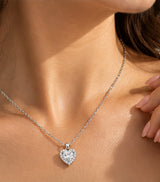 Collier Mini Cœur porté