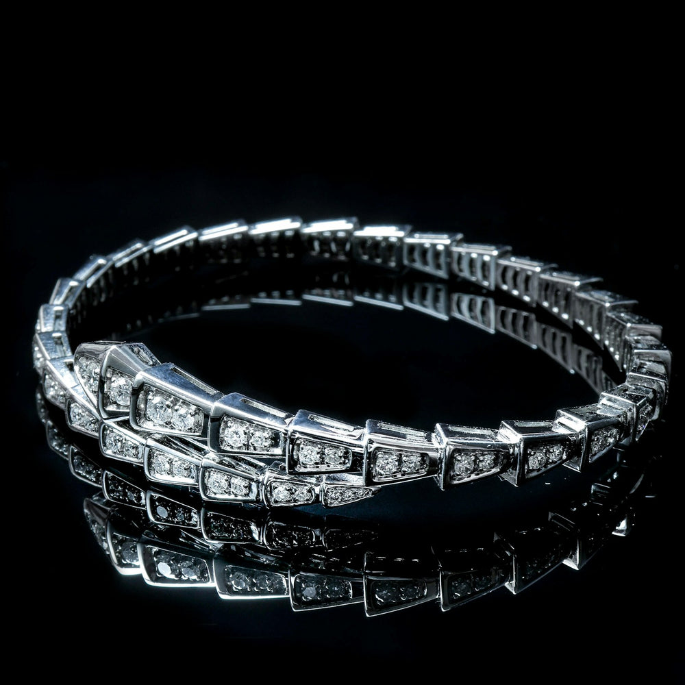 Bracelet argent 925 serti de zircons