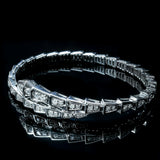 Bracelet argent 925 serti de zircons