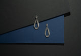 Boucles d'oreilles Élégance en argent, vue de détail