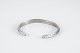 Bracelet jonc fin en argent 925 - vue 1