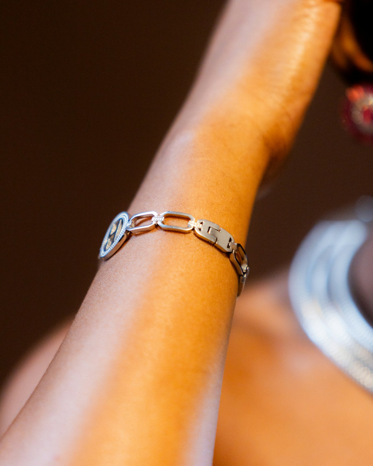 Bracelet chaîne gourmette en argent 925 - vue 3