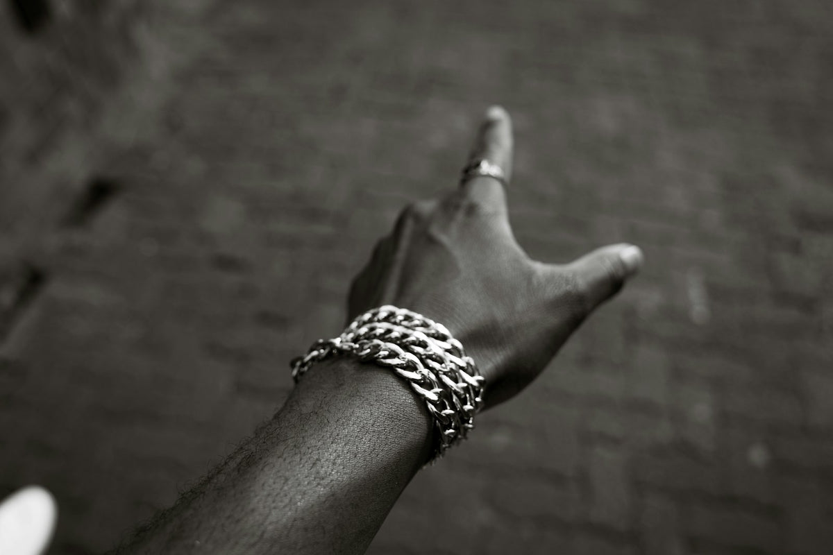 Bracelet chaîne gourmette en argent 925 - vue 2